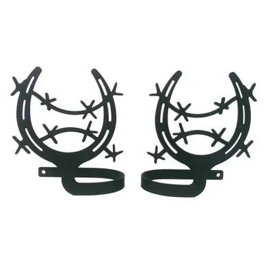 Horseshoe Curtain Tie Backs Pair