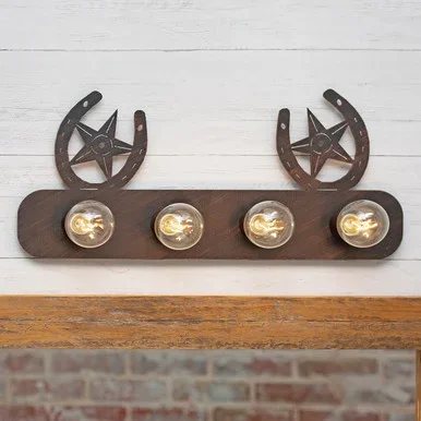 Horseshoes & Stars Vanity – 6 Light