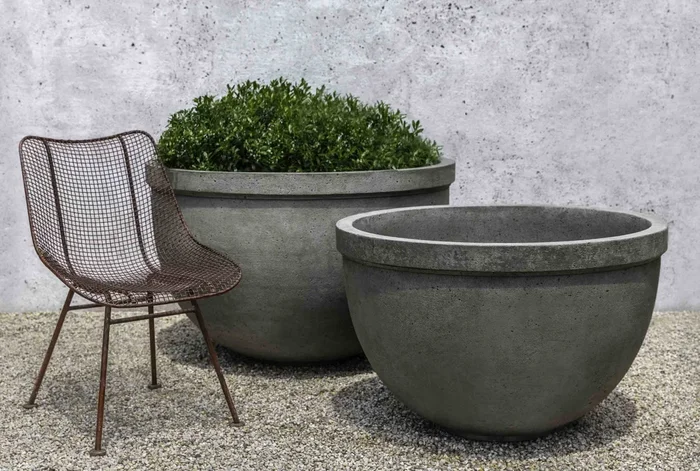 Huntington Large Bowl Planter – Alpine Stone (14 finishes available)