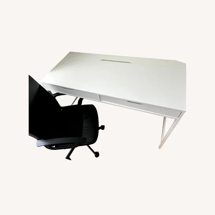 IKEA Desk + Swivel Chair