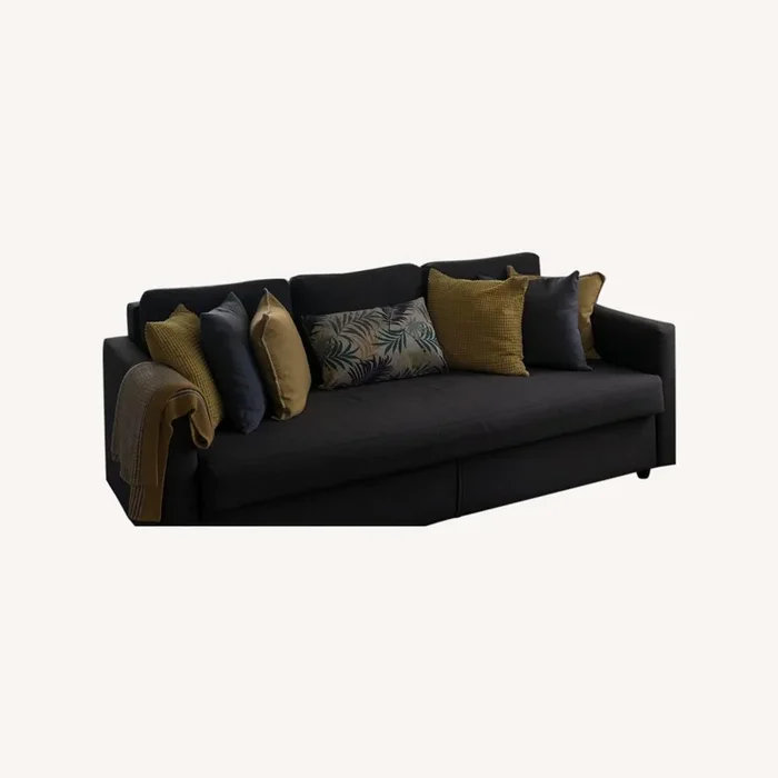 IKEA FRIHETEN Sleeper Sofa with Storage Dark Grey