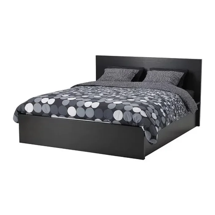 Ikea Malm Queen High Bed Frame w/ 4 Storage Boxes