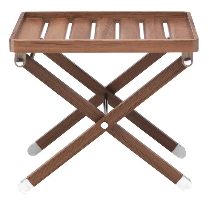 Iroko Folding Table by Simone Ciarmoli and Miguel Queda
