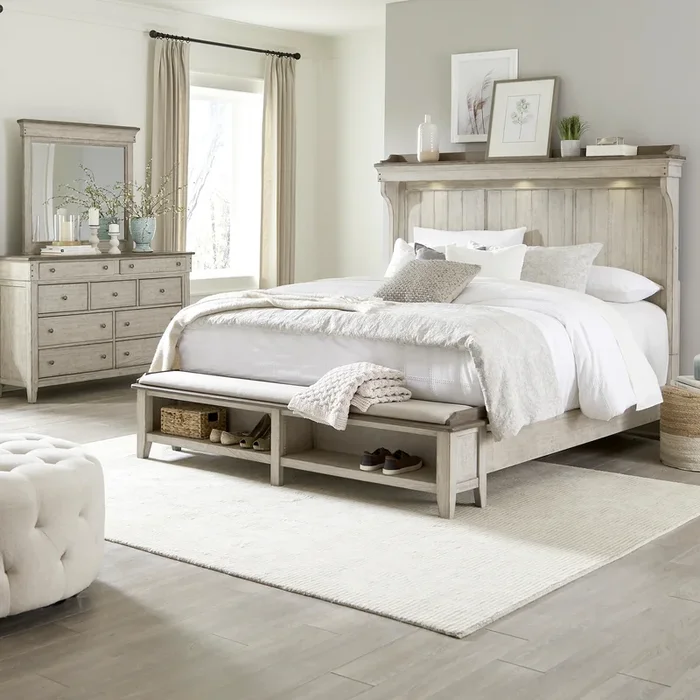 Ivy Hollow 3-Piece King Mantle Storage Bedroom Set
