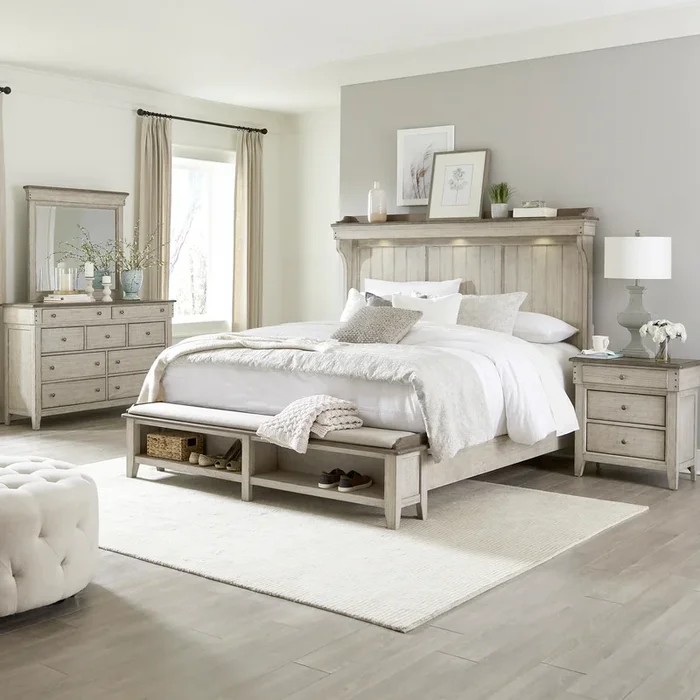 Ivy Hollow 4-Piece Queen Mantle Storage Bedroom Set