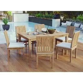 Jamison 7-Piece Teak Patio Table Set