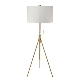 Jesy Gold Finish Vintage Tripod Floor Lamp