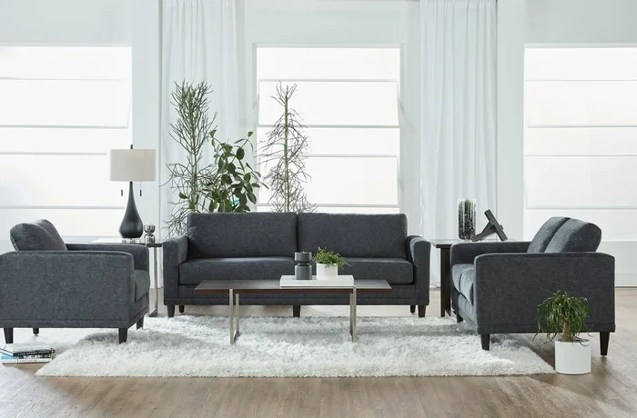 Jocular Graphite Stationary Living Room Set