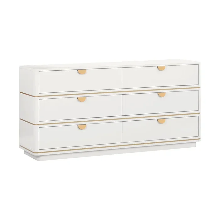 Julieta Cream 6 Drawer Dresser