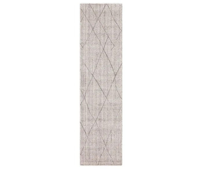 Karastan Tangier Tribal Diamond Rug Runner – Silver