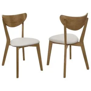 Kersey Wood Dining Side Chair Chestnut (set of 2)
