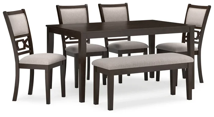 Langwest Dining Room Table Set (6/Cn)