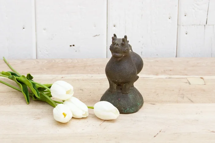 Large 19th Century Chinese Bronze Opium Weight