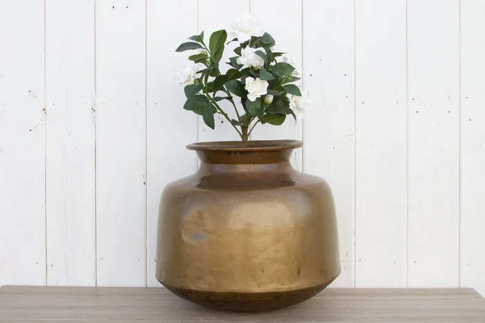 Large Antique Brass Water Pot (Trade)