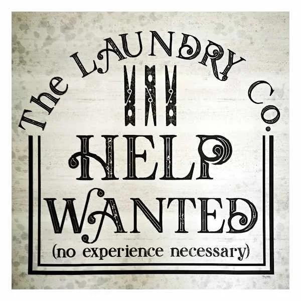 Laundry Help Wanted Canvas Wall Art, 16″
