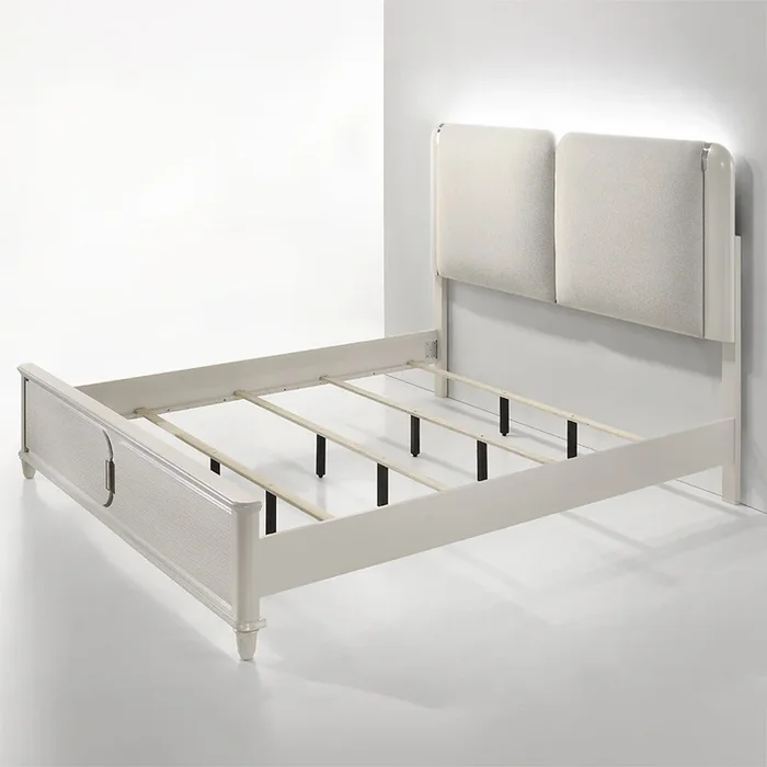 Laveda 91″L Upholstered Bed with LED Light