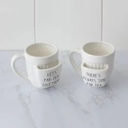 Let’s Talk Tea Mug Set of 2
