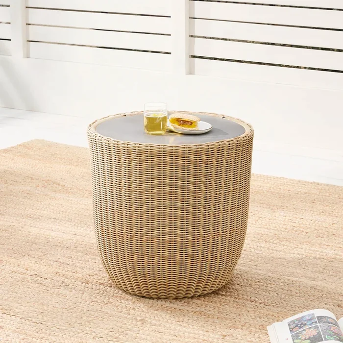 Liana Rattan Outdoor Side Table