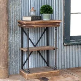 Library Console Shelf