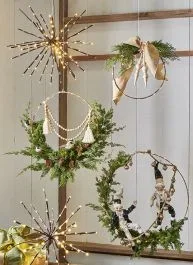 Lighted Metal Wreath Set of 3