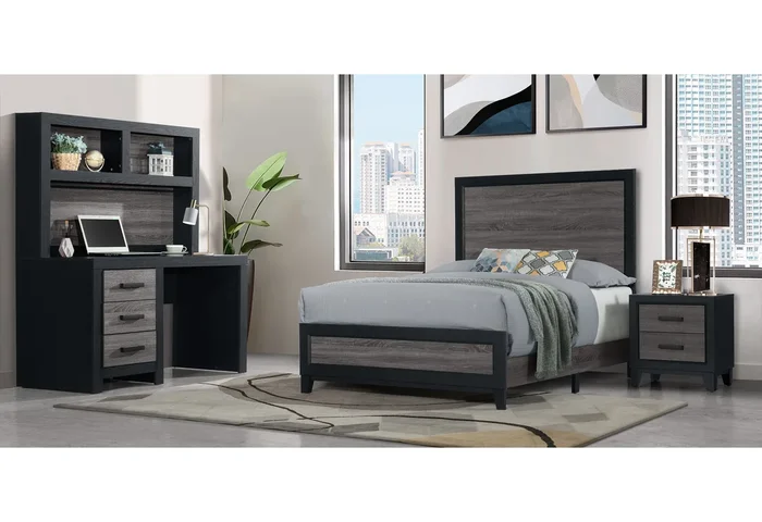 LISBON GREY/BLACK DESK