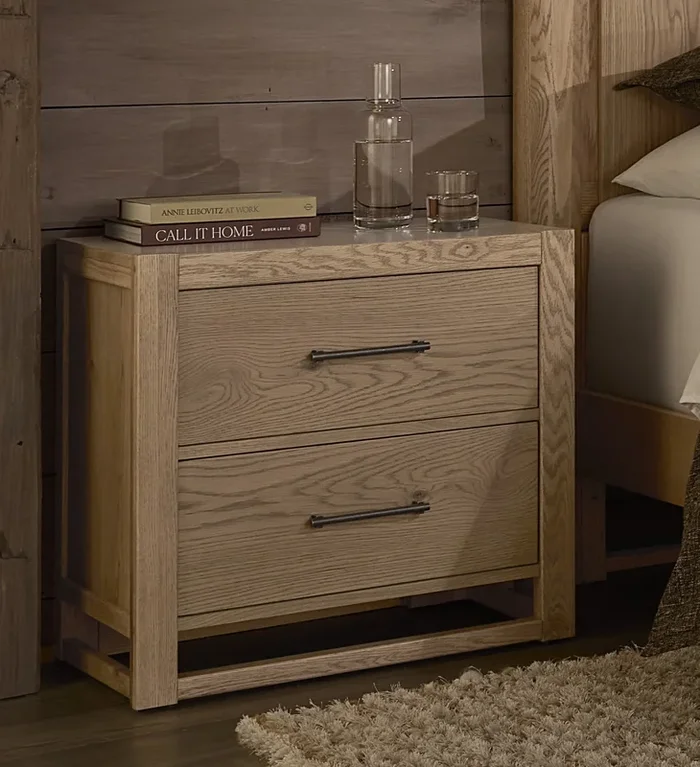 Lodge & Loft 2-Drawer Nightstand