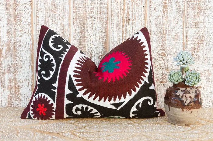Lola Gul Suzani Lumbar Pillow