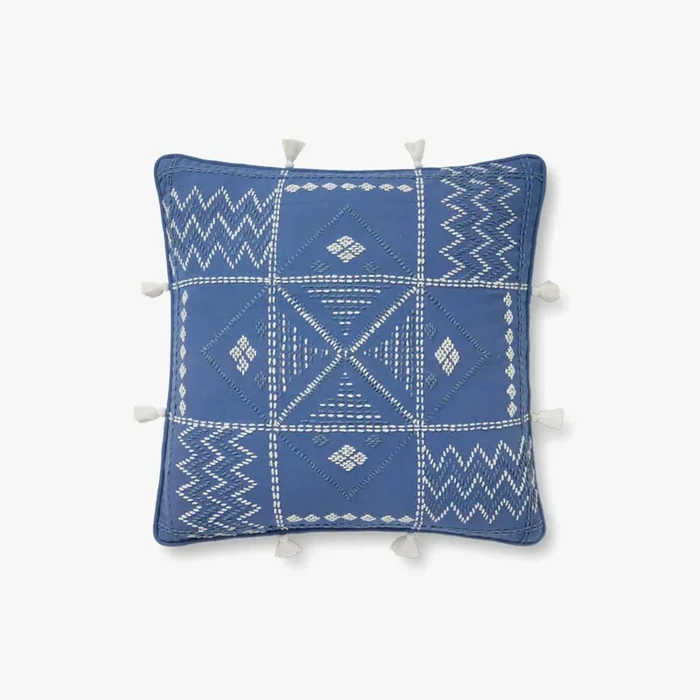 Loloi Pillows PLL0049 Blue / Ivory