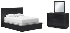 Londer Queen Panel Bed, Dresser and Mirror