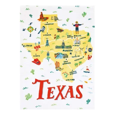 Lone Star State Kitchen Towels – Set of 4