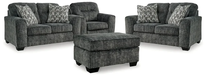 Lonoke 2 Loveseats, Oversized Chair And Ottoman