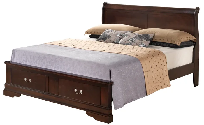 Louis Phillipe G3125D Storage bed Cappuccino By Glory