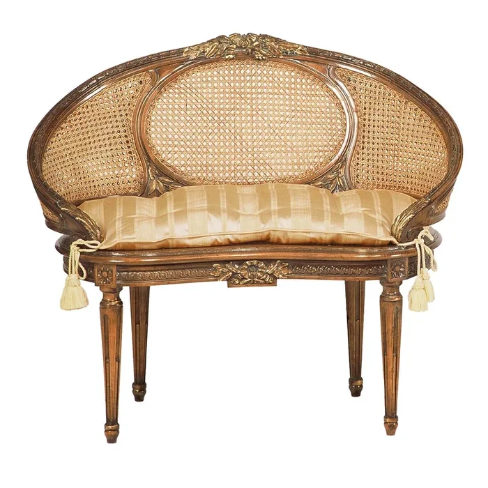 Louis XVI-Style Bean-Like Loveseat
