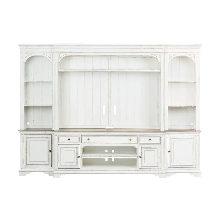 Magnolia Manor 4-Piece Entertainment Wall Unit