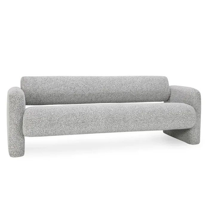 Marcel Boucle 90″ Sofa Mercury Gray