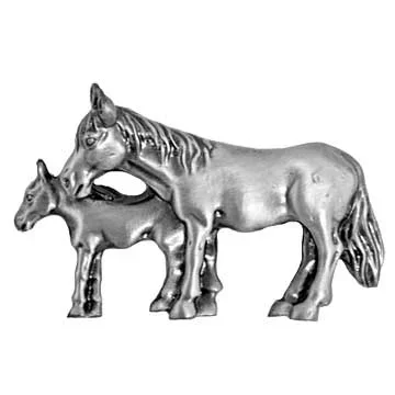 Mare and Foal Drawer Pull – Set of 2