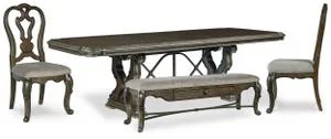 Maylee Dining Table, 2 Chairs and Bench