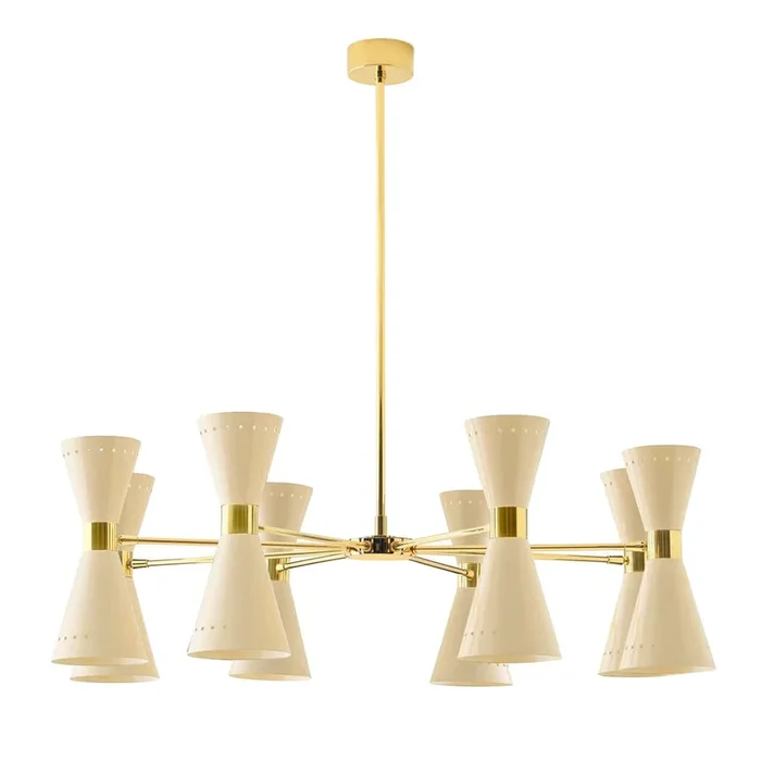 Megafono Eight-Arms Ivory Pendant Lamp