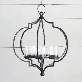 Metal Candle Chandelier