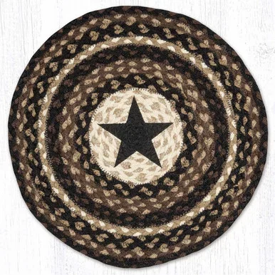Midnight Sky Round Braided Placemats – Set of 2