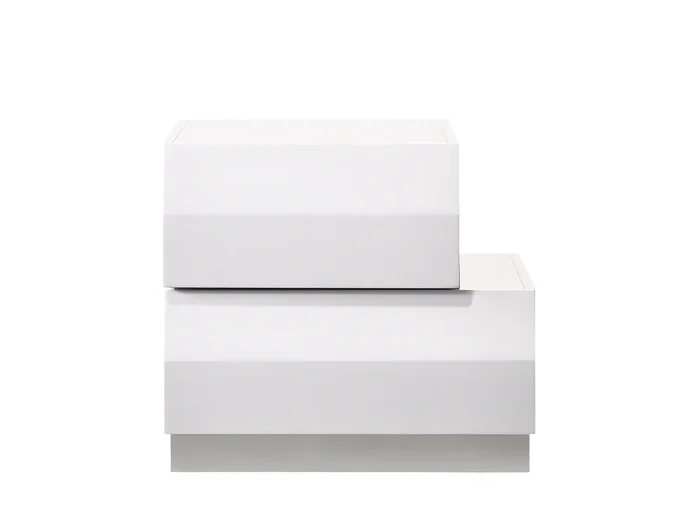 Milan Right Facing Night Stand in White 17687-NSR By J&M