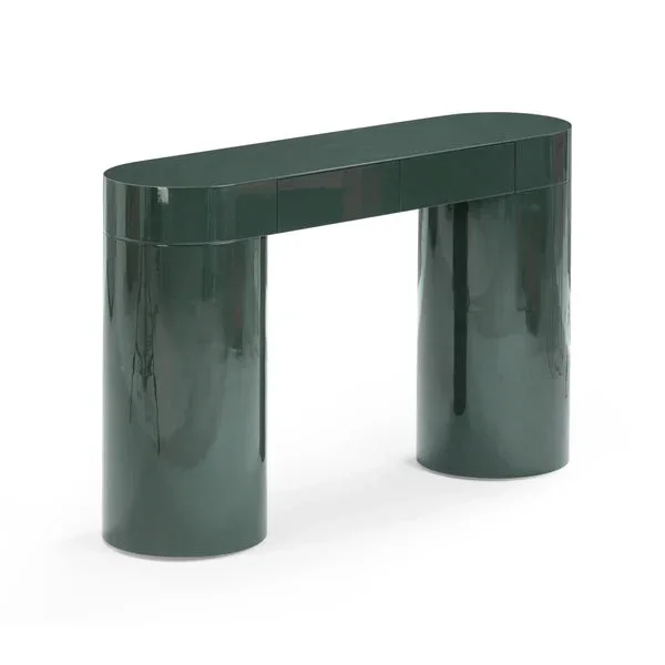 Mira Deep Green High Gloss Console Table
