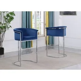 Modbury Velvet Bar Chair