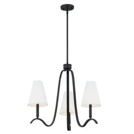 Modern Metal 3 Lamp Chandelier