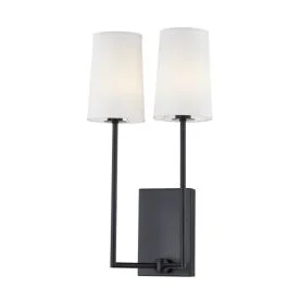 Modern Simplicity 2 Light Wall Sconce Lamp