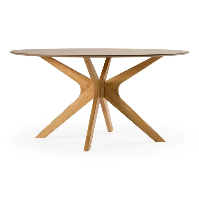 Modrest Prospect – Modern Round 59″ Natural Oak Dining Table