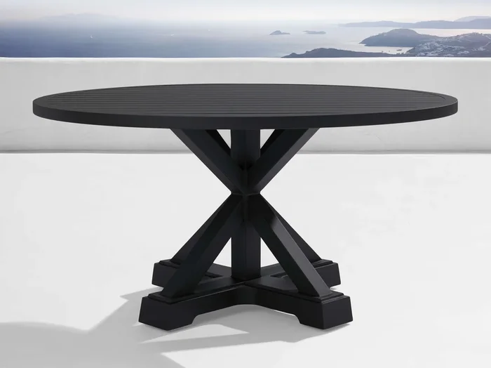 Montego Outdoor Aluminum Round Dining Table