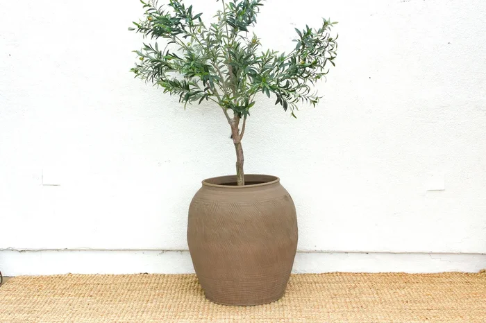 Monumental Textured Asian Storage Vessel (Trade)