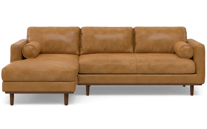 Morrison Left Sectional Sofa in Genuine Leather
