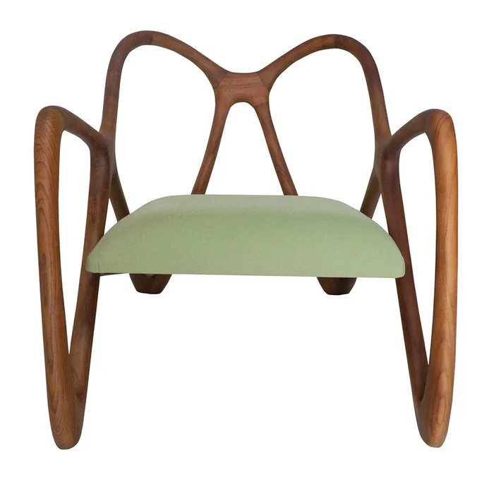 Nanto green Wood Outdoor Lounge armchair